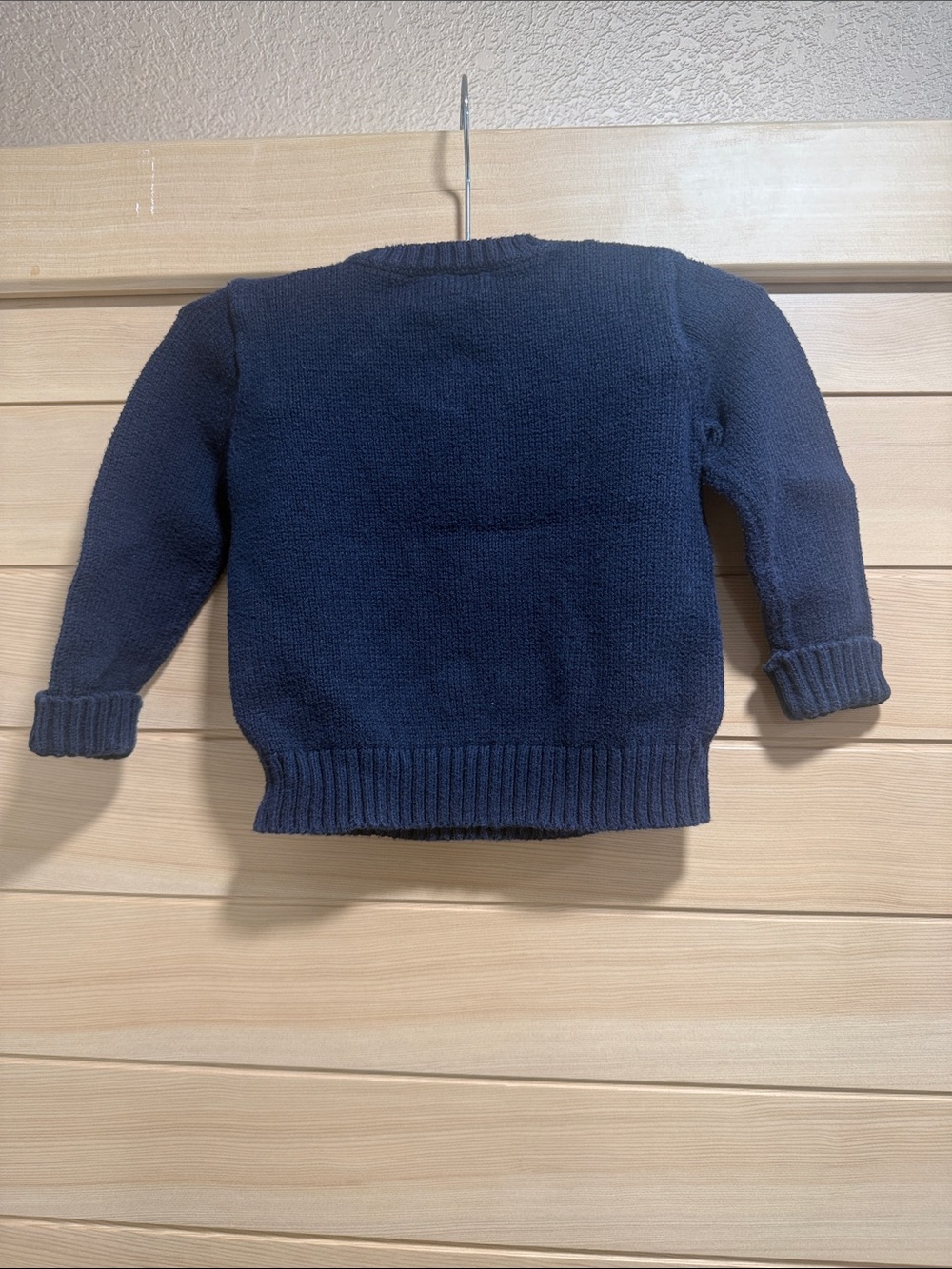Ralph Lauren Navy Knit Sweater with Red Polo Bear - Picture 3 of 3